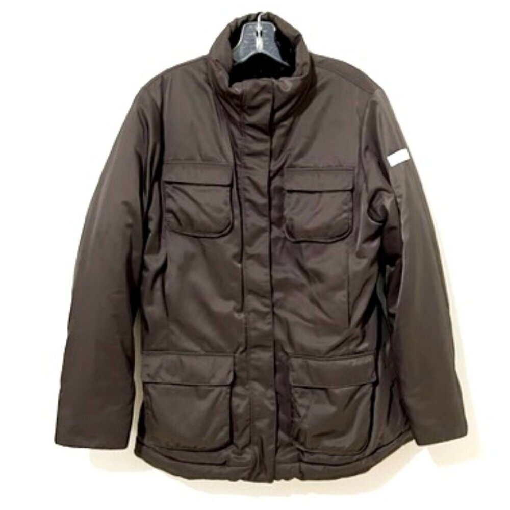 Animo Italy Equestrian Women's Brown Padded Jacket Coat Size IT-46 / 10-12 US